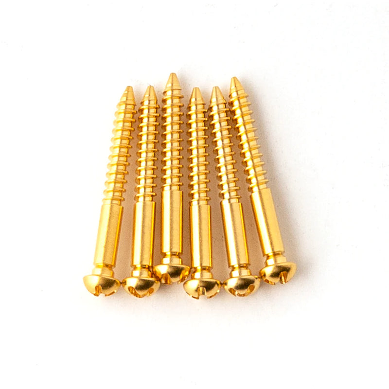 PRS Usiné Tremolo Bridge Knife Edge Screws-Set De 6 (Or)