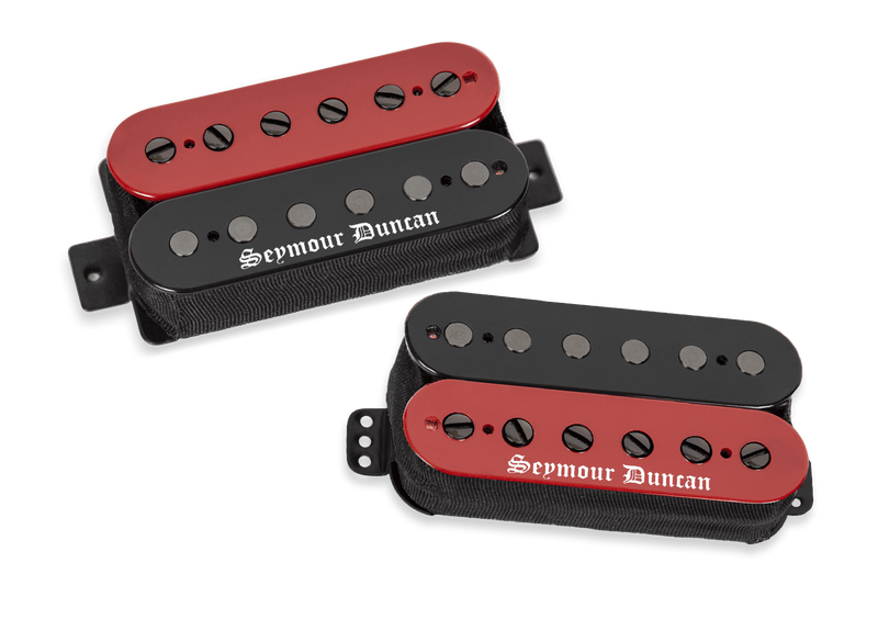 Seymour Duncan 11102-92-TB-RB Black Winter™ High Output Passive Humbucker For Metal Trembucker Bridge Set Set (Red/Black Zebra)
