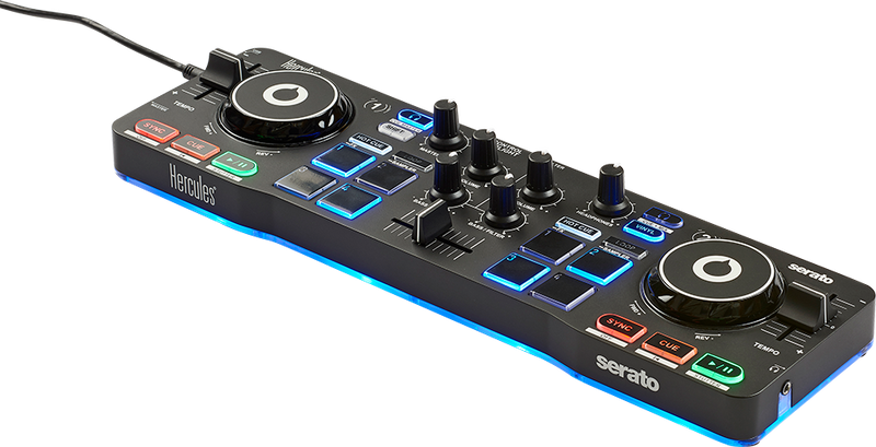 Hercules DJ Control Starlight Compact DJ Contrôleur avec LED