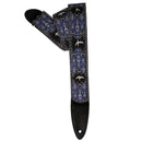 PRS Custom Jacquard Birds Fleur Guitar Strap (Violet) - 2"