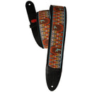 PRS Padded Guitar Strap With FLASH Custom Jacquard Birds Wavelength (Orange)