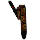 PRS Padded Guitar Strap With FLASH Custom Jacquard Birds Wavelength (Yellow)