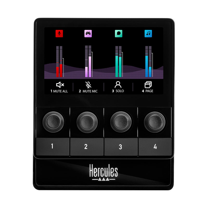 Contrôleur audio intuitif Hercules STREAM100 pour Livestream