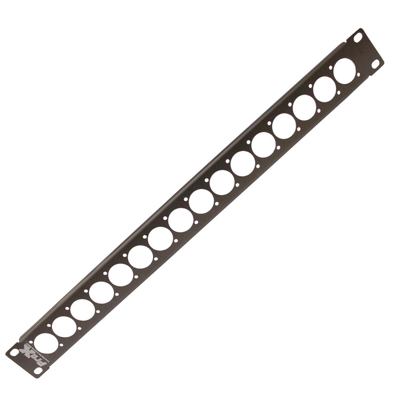 ProX T-1U16XLR 1U Rack Panel Punched for 16 XLR, Speaker Twist Connector Or Power Connection Compatible Connectors