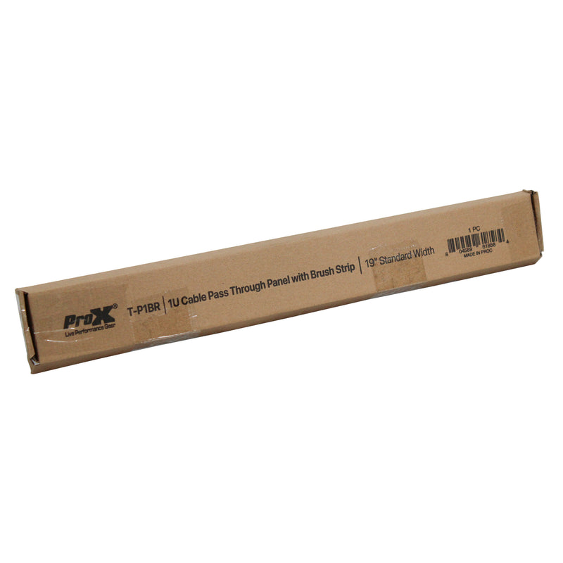 ProX T-P1BR 1U Rack Panel Brush Cable Management Slot Strips