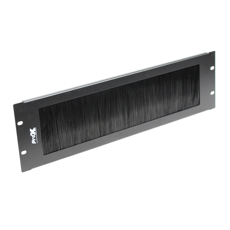 ProX T-P3BR 3U Rack Panel Brush Cable Management Slot Strips