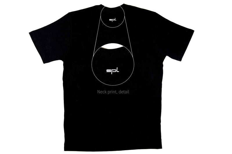 SPL WT22104XL T-Shirt (Black with White Logo) - 4XL