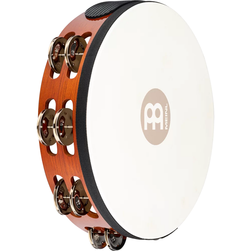 Meinl TAH2AB Tambourin traditionnel en bois de chèvre en acier (marron antique) – 25,4 cm