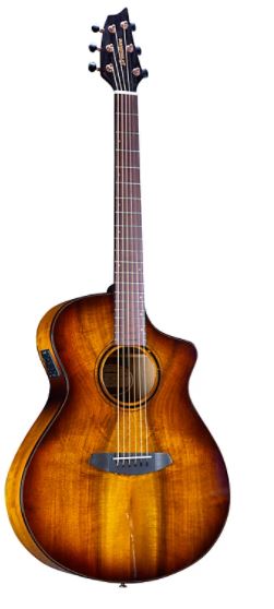 Breedlove PSCP42CEMYMY Pursuit Exotic S Companion Acoustic Guitar (Tiger's Eye CE)