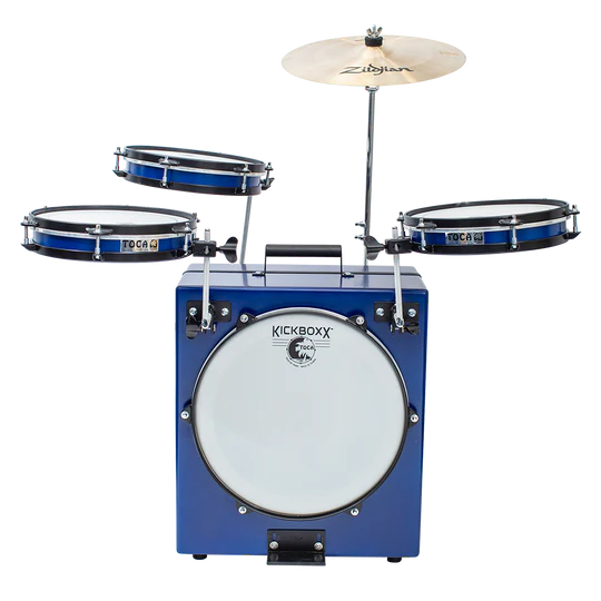 Toca TKSDS-PRO-BL Kickboxx Pro Suitcase Drum Set (Cobalt Blue)