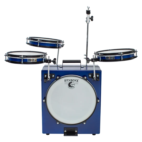 Toca TKSDS-PRO-BL Kickboxx Pro Suitcase Drum Set (Cobalt Blue)