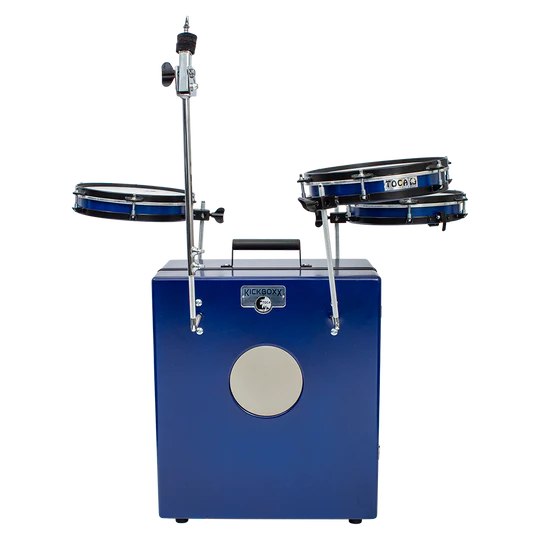 Toca TKSDS-PRO-BL Kickboxx Pro Suitcase Drum Set (Cobalt Blue)
