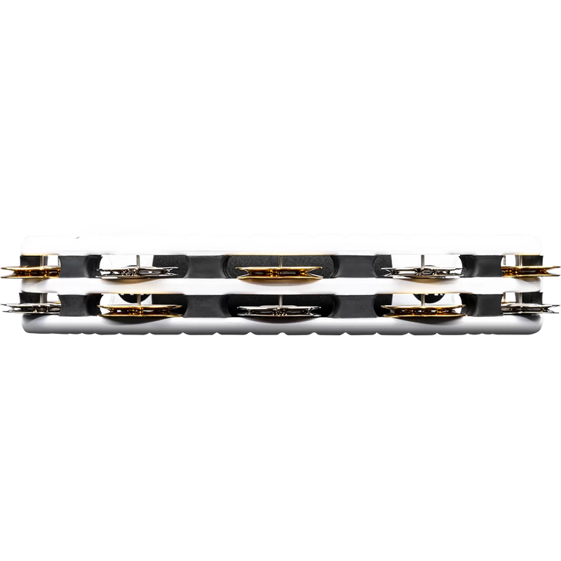 Meinl TMT1M-WH Tambourin ABS à double alliage pour enregistrement/combo