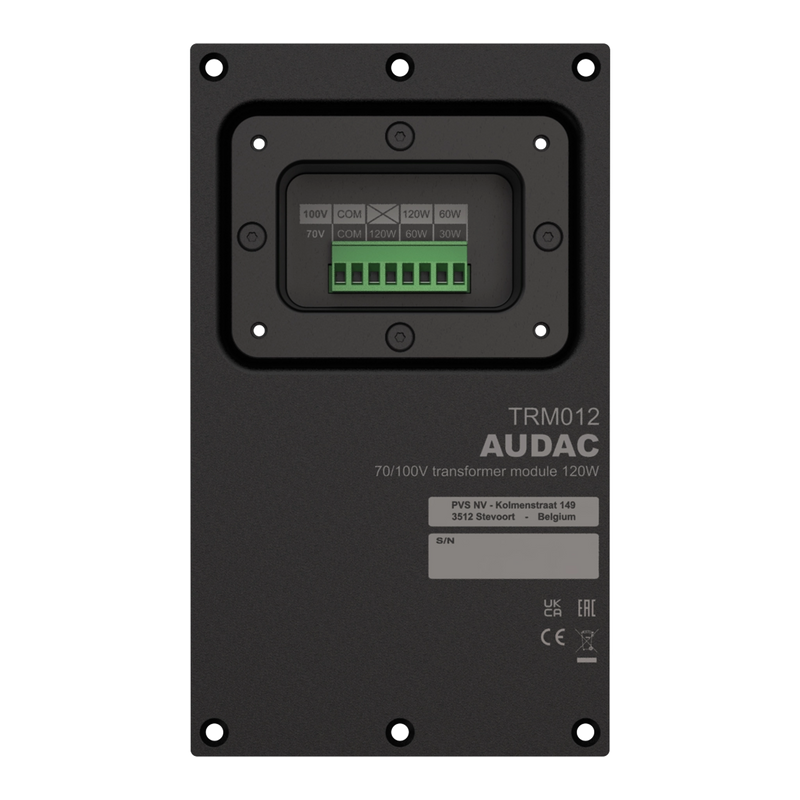 Audac TRM012/B 70/100V Line Transformer Module