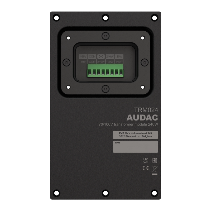 Audac TRM024/B 70/100V Line Transformer Module