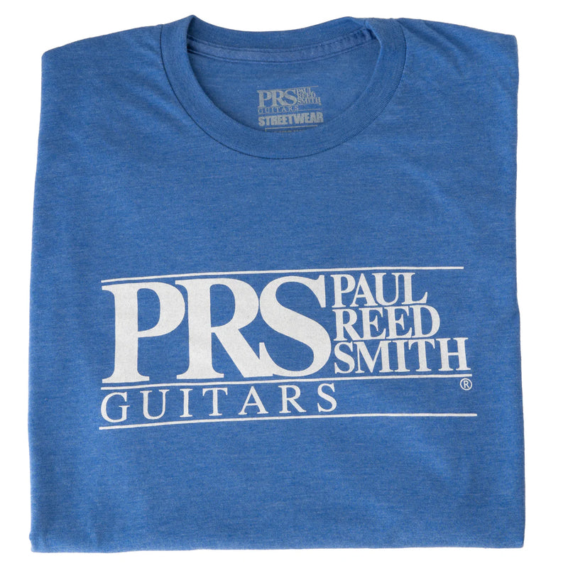 PRS Block Logo Tee (Heather Blue) - 4XLarge