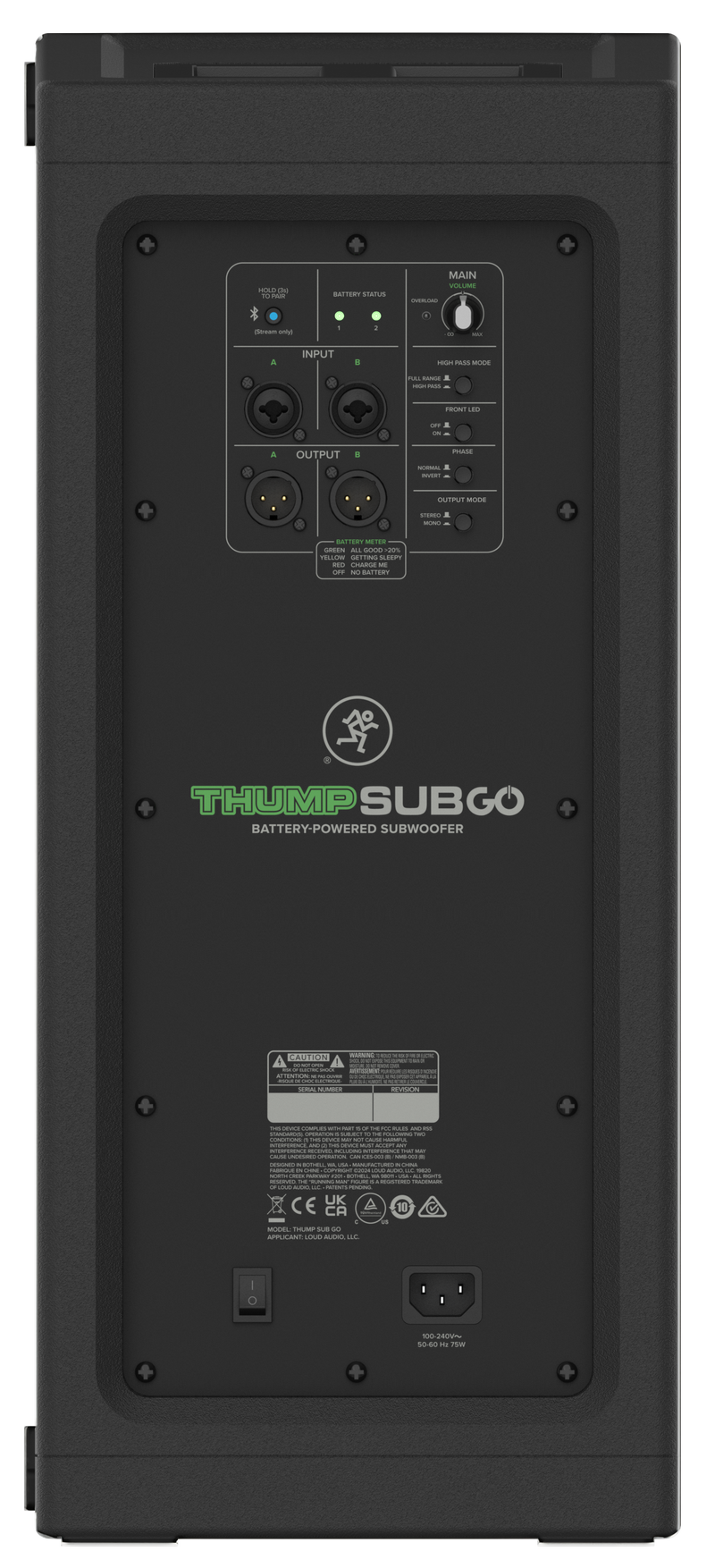 Mackie THUMPSUB GO Battery Powered Subwoofer