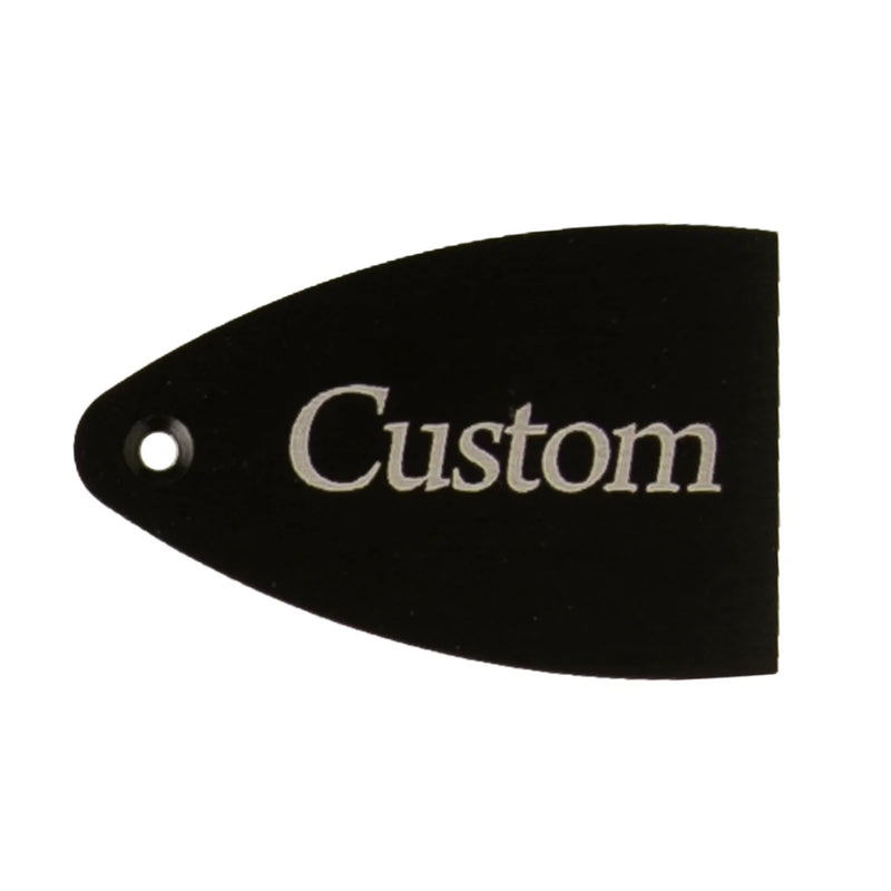 PRS CUSTOM LEFTY Core Etched Truss Rod Cover (Black Anodized Aluminum)