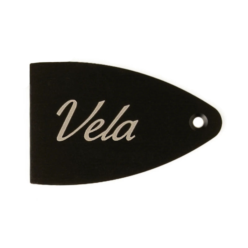 PRS VELA Core Etched Truss Rod Cover (Black Anodized Aluminum)