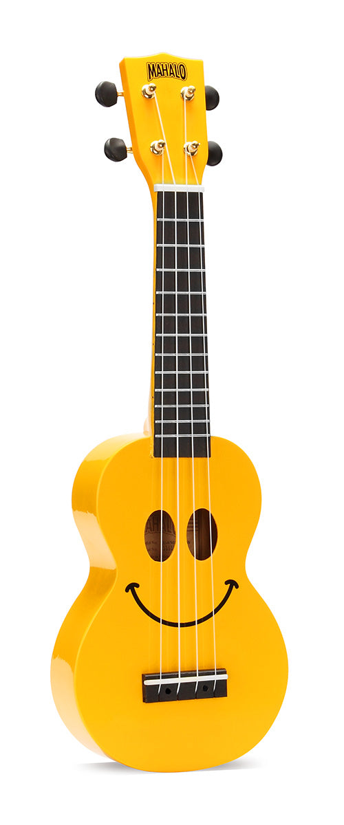 Mahalo U-SMILINO-YW Smiley Face Sopranino Ukulele (Yellow)