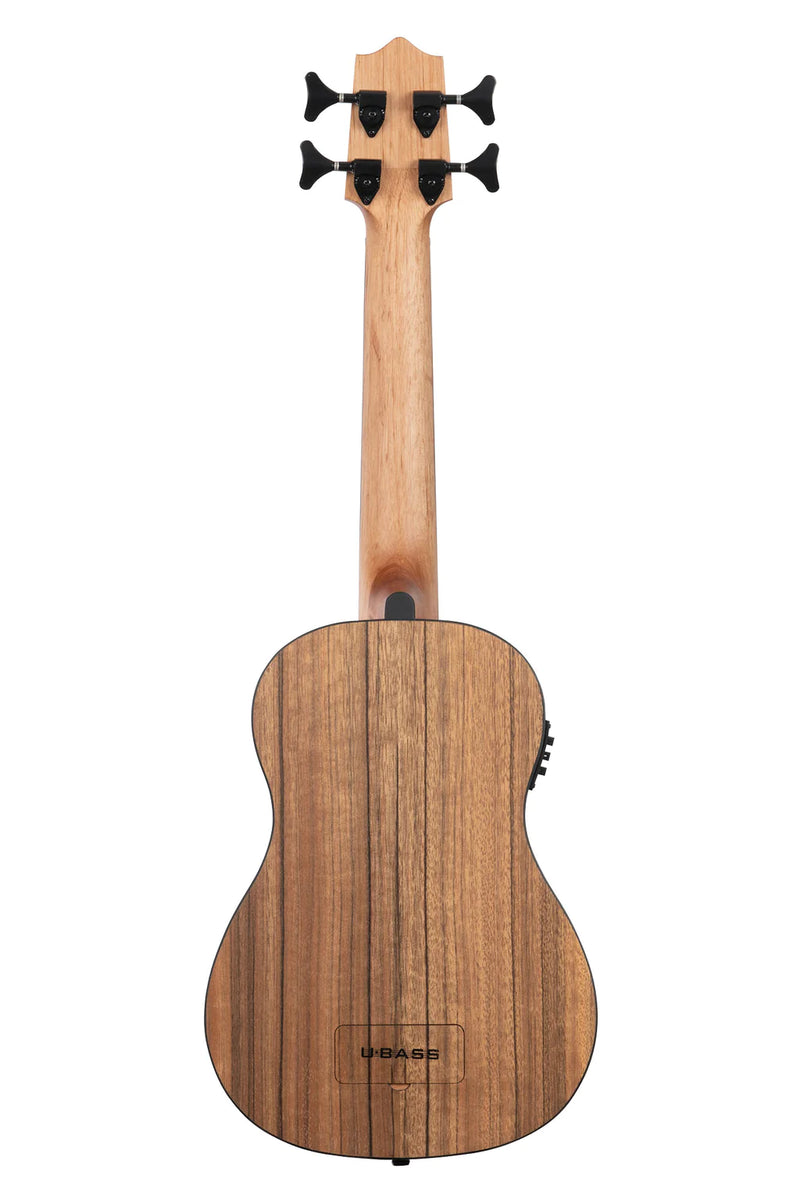 Kala UBASS-PW-FS Basse acoustique-électrique frettée en noyer du Pacifique