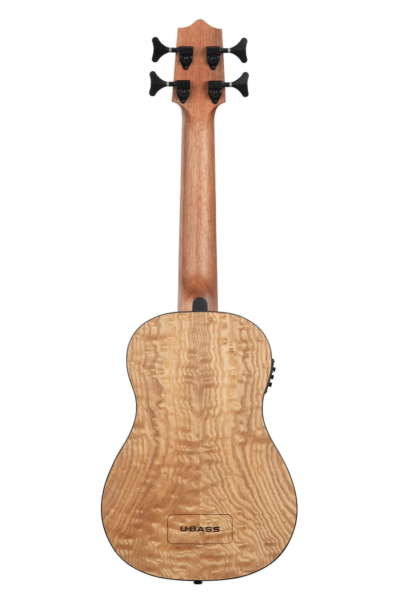 Kala UBASS-QA-FS BASSE U acoustique-électrique frêne matelassé fretté
