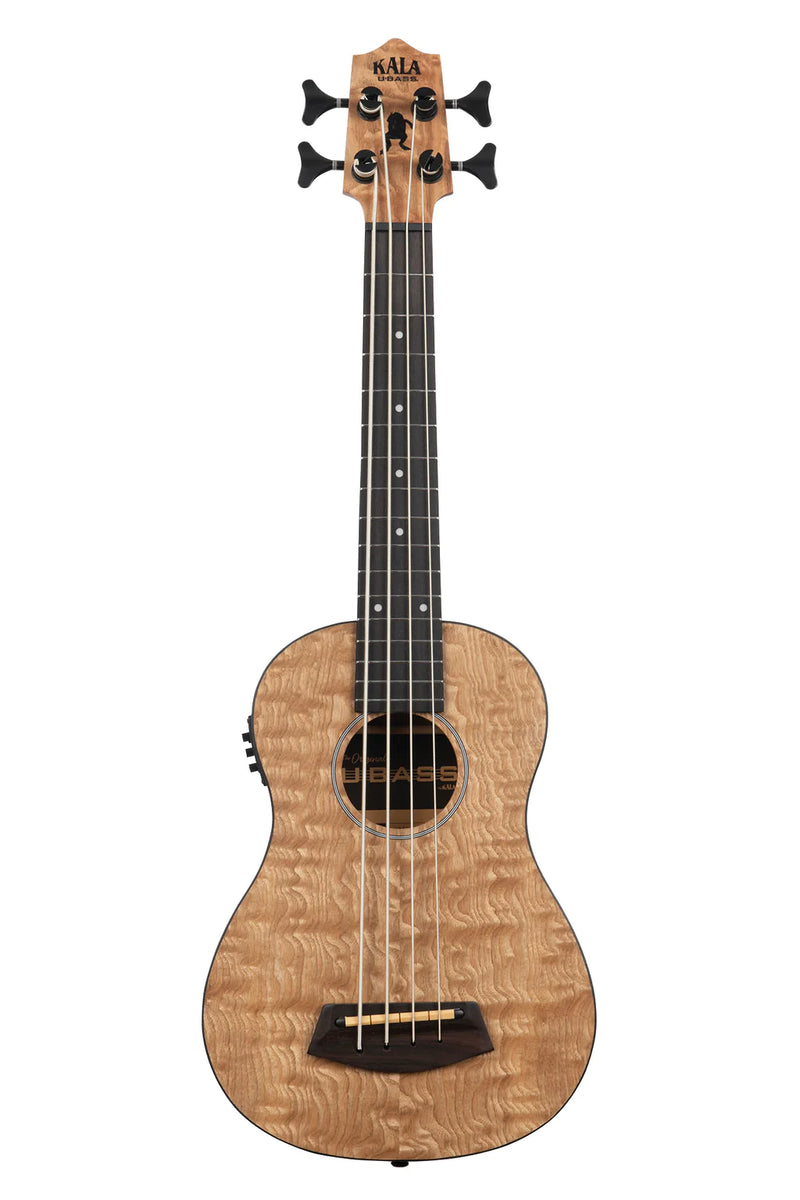 Kala UBASS-QA-FS BASSE U acoustique-électrique frêne matelassé fretté