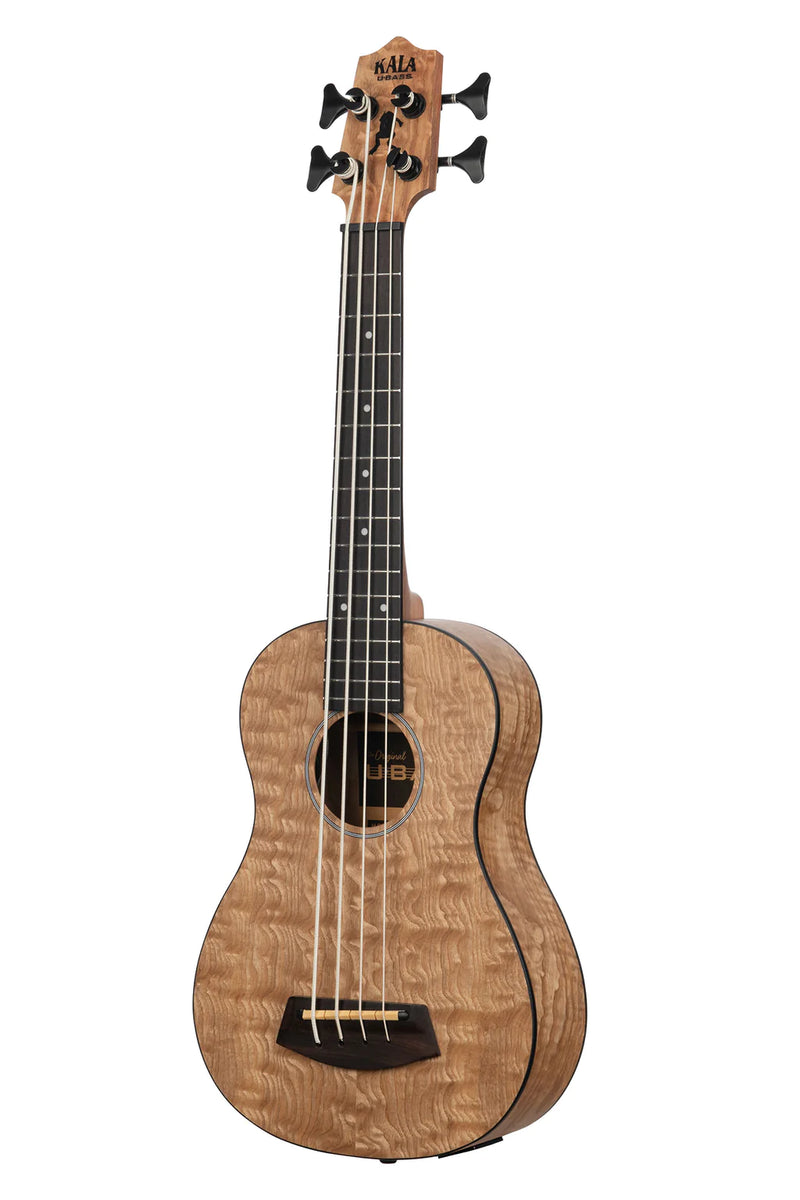 Kala UBASS-QA-FS BASSE U acoustique-électrique frêne matelassé fretté