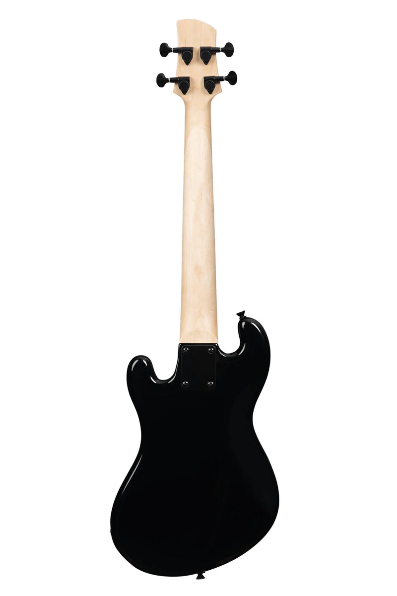 Kala UBASS-SB-BK-FS Basse ukulélé frétée à 4 cordes Solid Body noir de jais