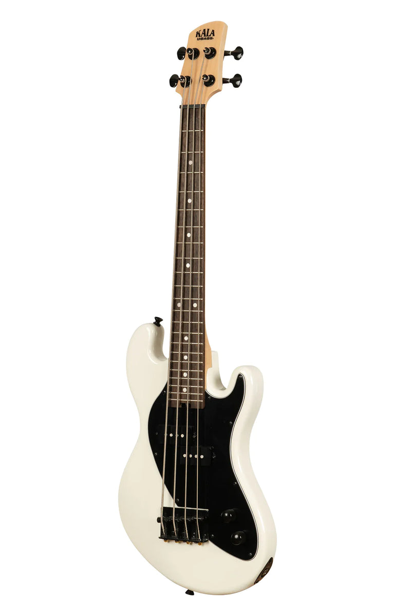 Kala UBASS-SB-CR-FS Basse ukulélé frettée à 4 cordes Solid Body (Sweet Cream)