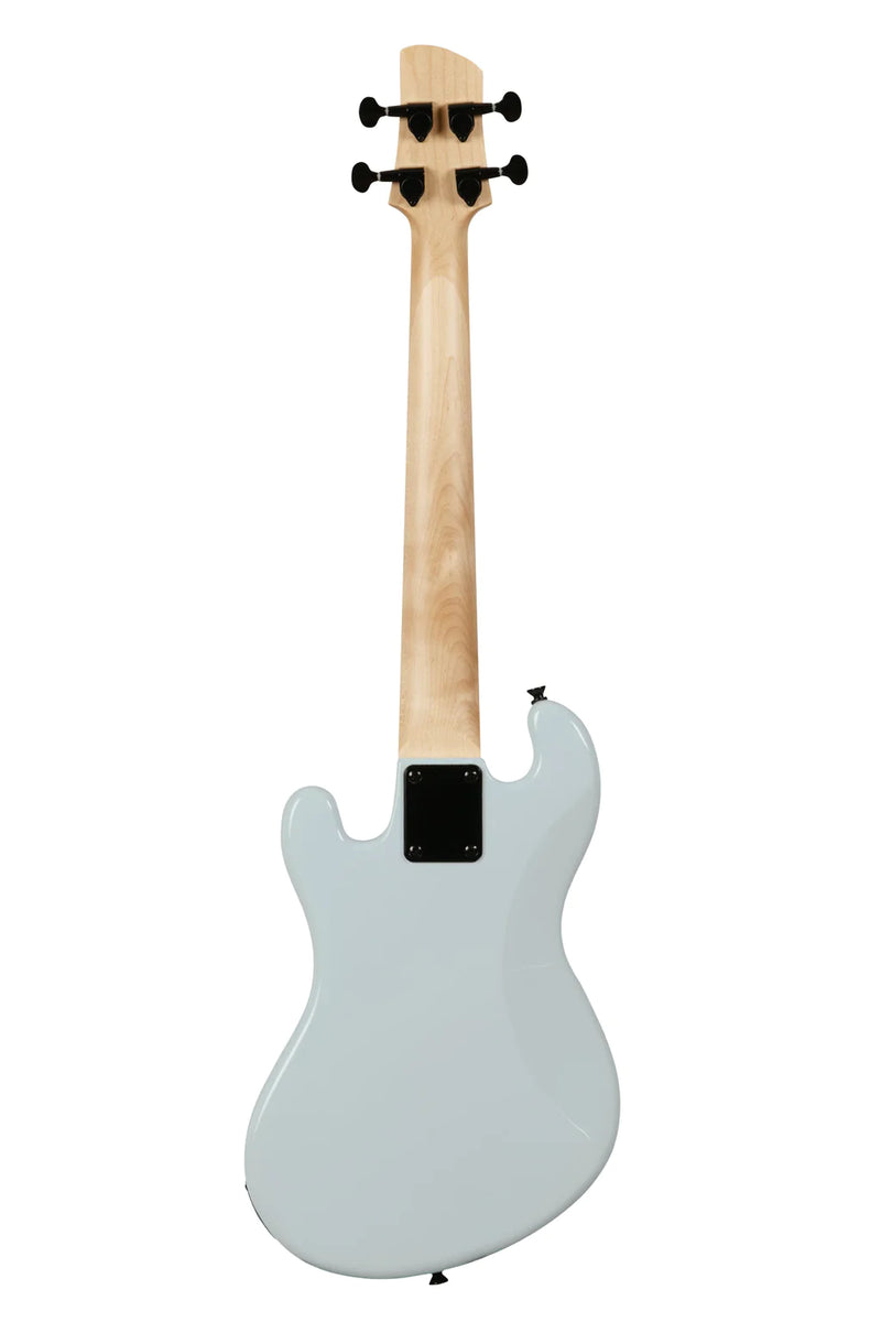 Kala UBASS-SB-LB-FS Solid Body 4 cordes frettes ukulélé basse (bleu poudre)