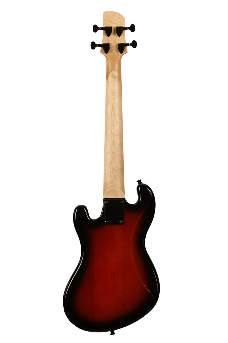 Kala UBASS-SB-TB-FS Basse ukulélé frétée à 4 cordes Solid Body (Tobacco Burst)