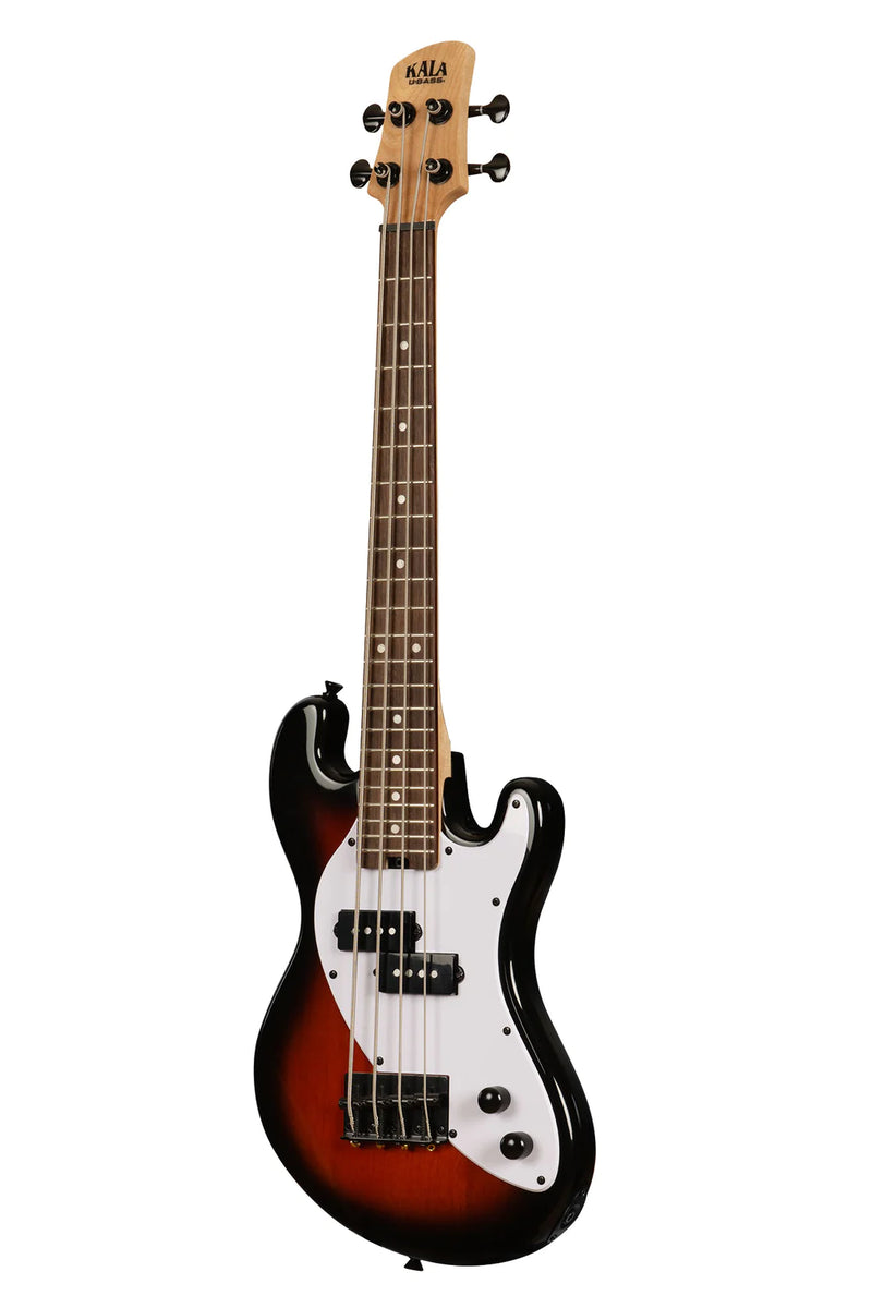 Kala UBASS-SB-TB-FS Basse ukulélé frétée à 4 cordes Solid Body (Tobacco Burst)