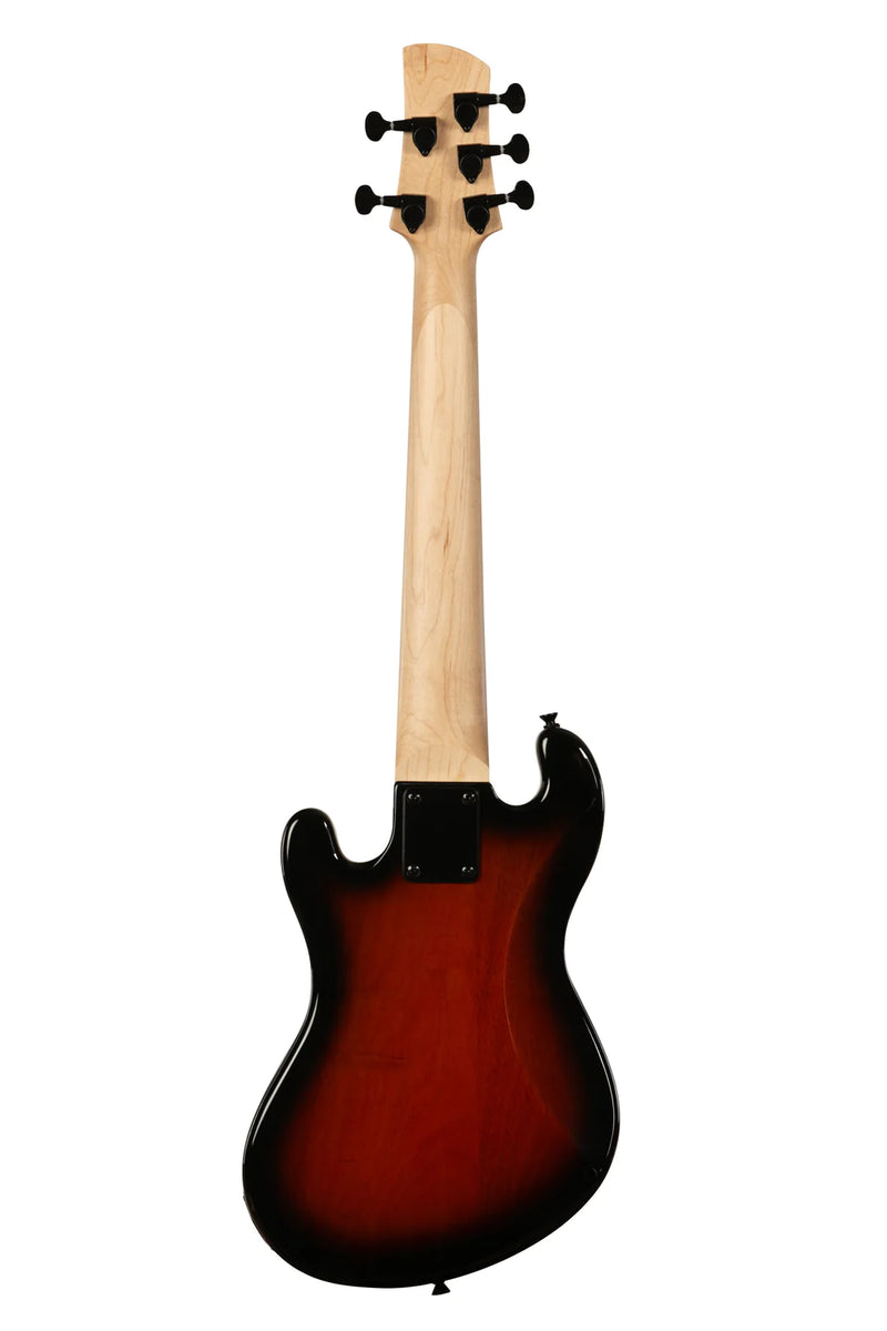 Kala UBASS-SB5-TB-FS Basse ukulélé frettée à 5 cordes Solid Body (Tobacco Burst)