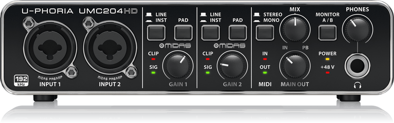 Behringer UMC204HD USB Audio Interface