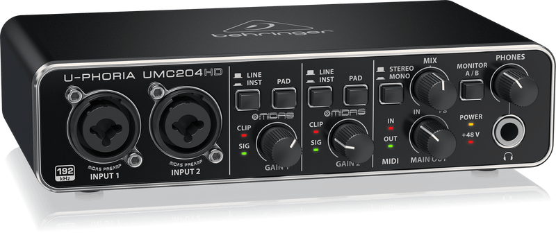 Behringer UMC204HD USB Audio Interface