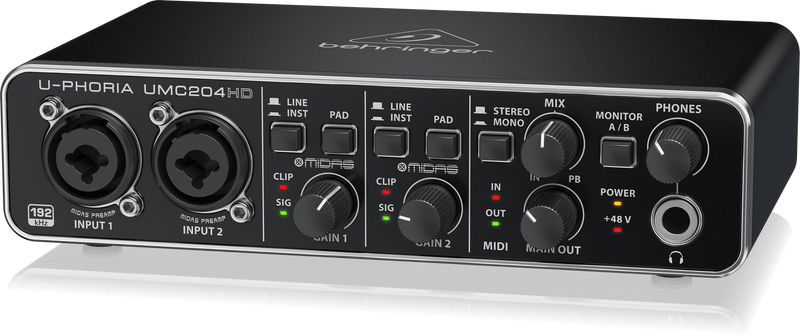 Behringer UMC204HD USB Audio Interface