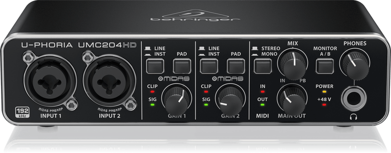 Behringer UMC204HD USB Audio Interface