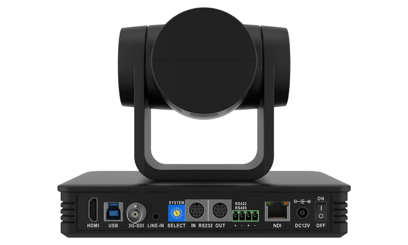 BZB Gear BG-UPTZ-ND20X-B Universal 1080P FHD PTZ 20X NDI/HDMI/SDI/USB 3.0 RS232/485 Live Streaming Camera (Black)