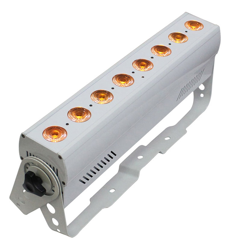 ProX X-BAR-C8WDBX4W ALCON BAR 8x 5in1 RGBWA 10W LED Light Battery Powered Wireless DMX
