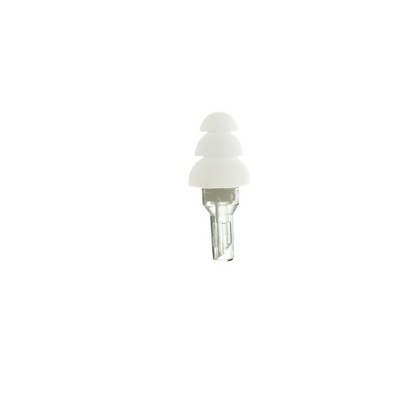 Etymotic ER20-CCC-C High-Fidelity Earplugs (Long) - Clear Stem, White Tip