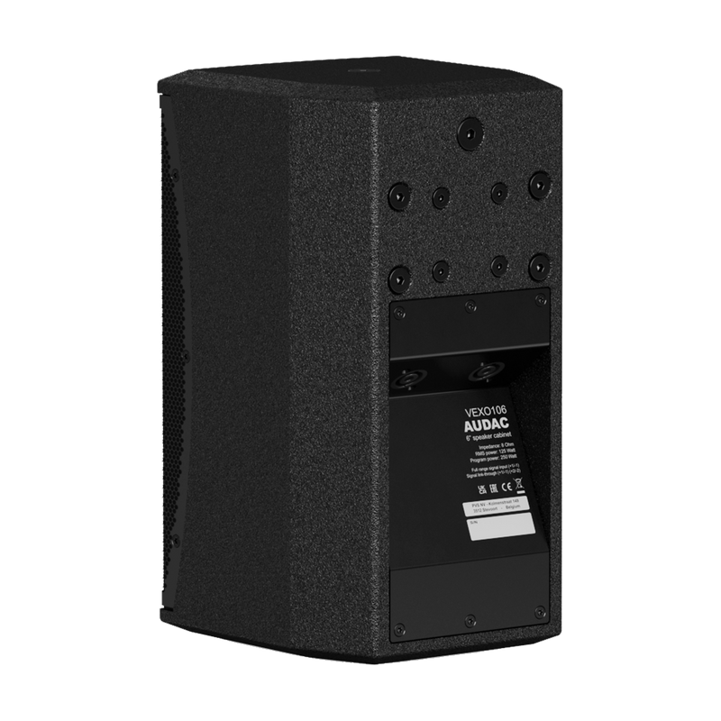 Audac VEXO106/B High Performance 2-Way Loudspeaker (Black) - 6.5"