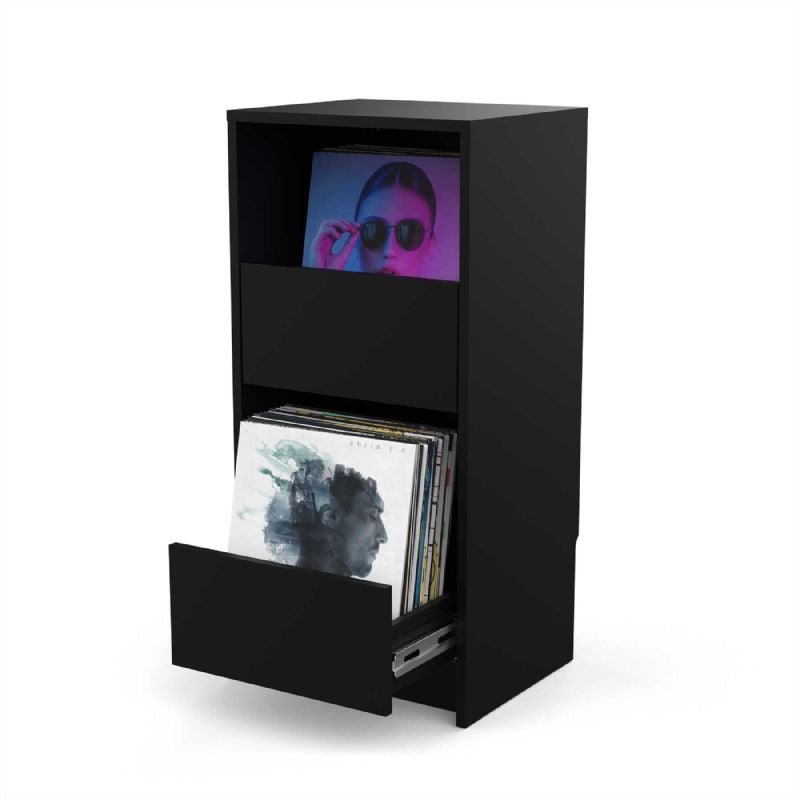 Glorious VINYL VAULT With Drawers (Black)