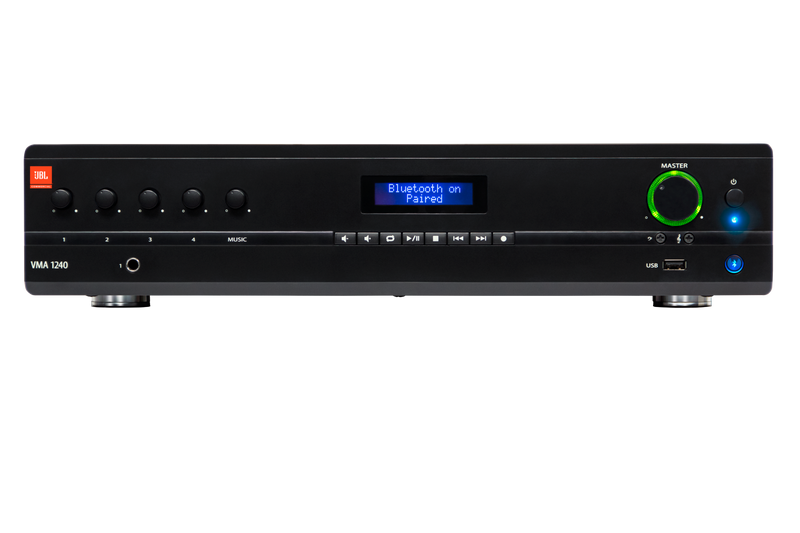 JBL VMA1240 Bluetooth-Enabled Mixer Amplifier (5-In/1-Out) - 240W