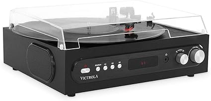 Victrola VTA-65-BLK-CAN All-in-One Bluetooth Record Player (Black)