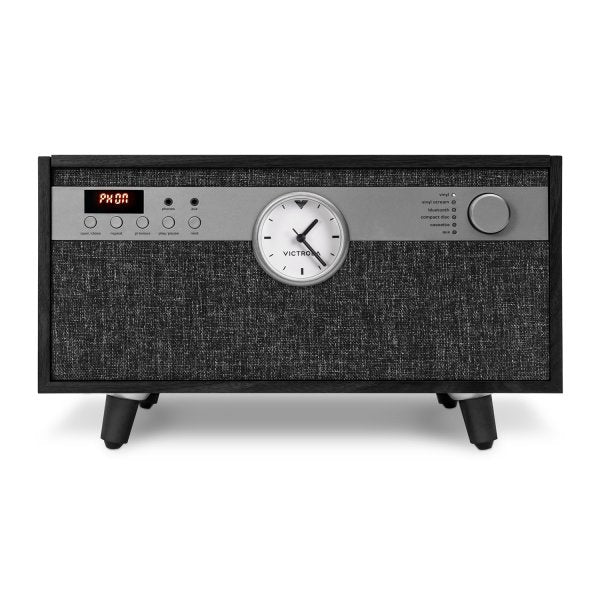 Victrola CENTURY SIGNATURE 6-in-1 Wood Record Player (Black)