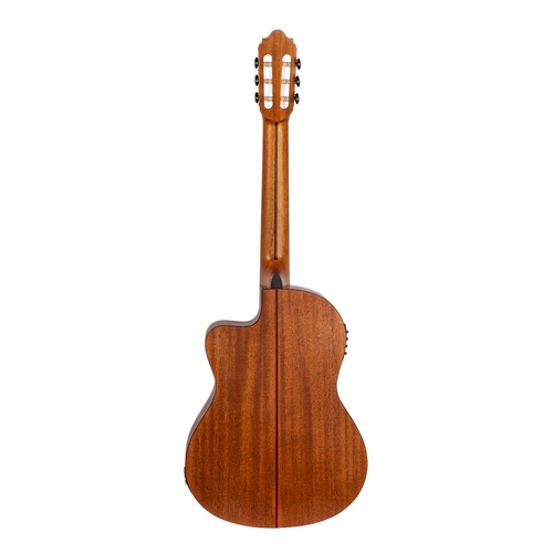 Valencia VC704CE 4/4 Size Classical Electric Guitar (Natural Satin Finish)