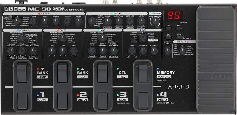 Boss ME-90 Processeur de guitare tout-en-un avec des amplis et effets de boss premium