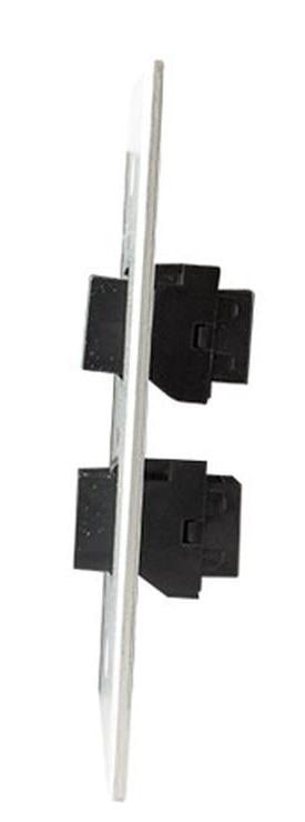 Covid W1230F-CA 2 Keystone RJ45-CAT6 Wall Plate (Clear Anodized)