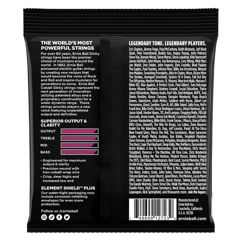 Ernie Ball 2723EB Super Slinky Cobalt Electric Guitar Strings